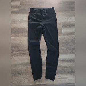 CRZ YOGA Black High-Waist Active Performance Leggings 25" Size Small